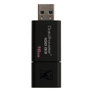 USB 16GB Kingston DT100G3 (Đen) - Hãng phân phối chính thức