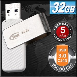 USB 3.0 32GB Team Group INC C143 (Trắng)